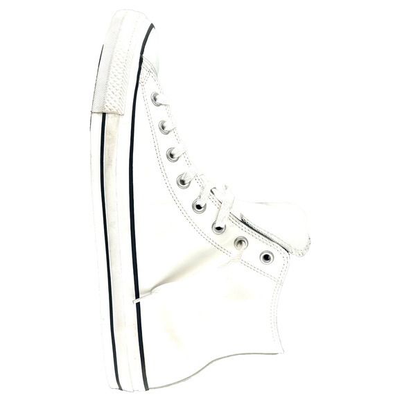 Converse Chuck Taylor Unisex White Patent Leather Sneakers Men 13 Women’s 15 - Picture 9 of 14